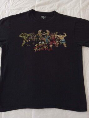 Street Fighter II Victory Black T-shirt
